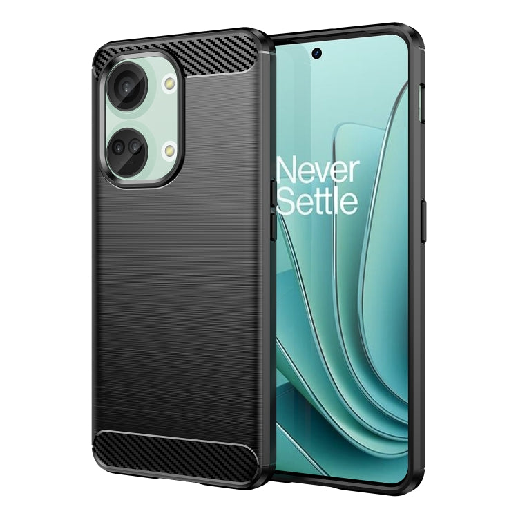 For OnePlus Nord 3 Brushed Texture Carbon Fiber TPU Phone Case(Black) - OnePlus Cases by PMC Jewellery | Online Shopping South Africa | PMC Jewellery