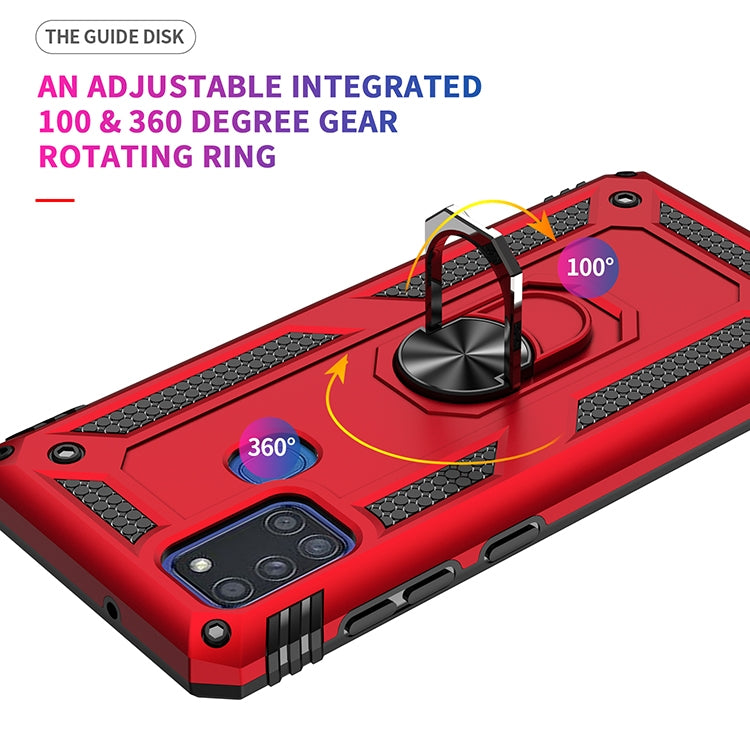For Samsung Galaxy A21s Shockproof TPU + PC Protective Case with 360 Degree Rotating Holder(Black) - Galaxy Phone Cases by PMC TechLife | Online Shopping South Africa | PMC TechLife