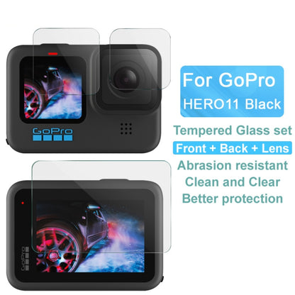 For GoPro HERO11 Black imak Rear Screen + Front Screen + Rear Camera Lens Tempered Glass Film -  by imak | Online Shopping South Africa | PMC Jewellery