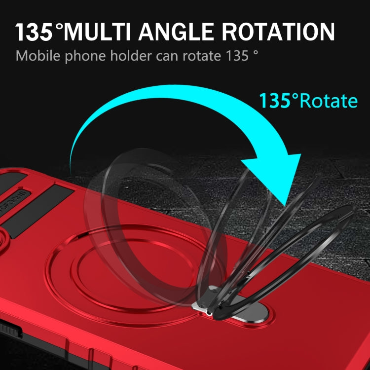 For iPhone 14 Plus MagSafe Magnetic Holder Phone Case(Red) - free shipping - PMC TechLife - Order now!