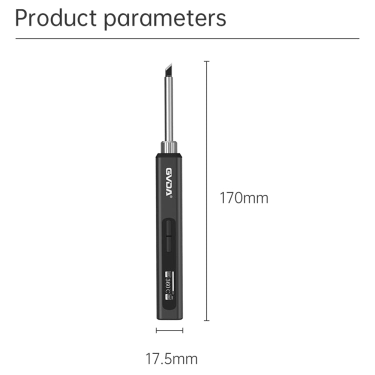 GVDA GD300 Intelligent Internal Heating Digital Display Constant Temperature Maintenance Electric Soldering Iron with 4 Tips + Stand Set - Electric Soldering Iron by GVDA | Online Shopping South Africa | PMC Jewellery | Buy Now Pay Later Mobicred