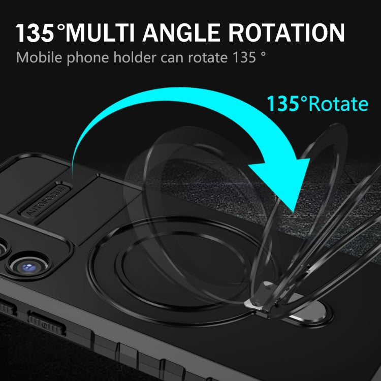 For Samsung Galaxy S23 5G MagSafe Magnetic Holder Phone Case(Black) - Galaxy S23 5G Cases by PMC TechLife | Online Shopping South Africa | PMC TechLife