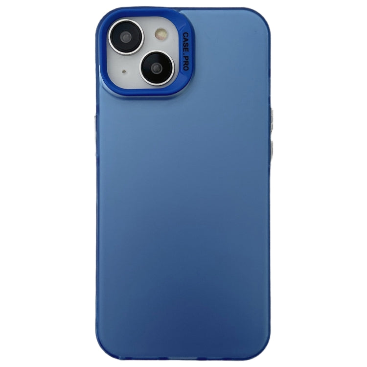 For iPhone 14 Plus Semi Transparent Frosted PC Phone Case(Blue) - free shipping - PMC TechLife - Order now!