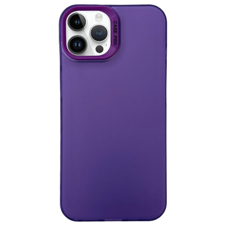 For iPhone 13 Pro Semi Transparent Frosted PC Phone Case(Purple) - free shipping - PMC TechLife - Order now!