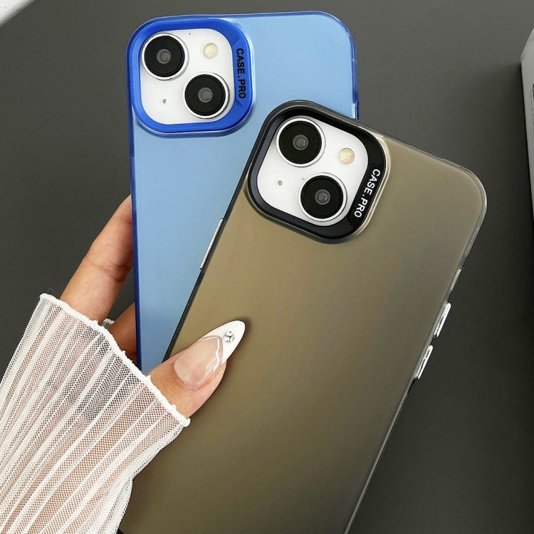 For iPhone 14 Semi Transparent Frosted PC Phone Case(Blue) - free shipping - PMC TechLife - Order now!