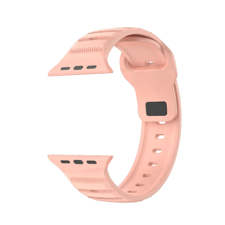 For Apple Watch Ultra 49mm Dot Texture Fluororubber Watch Band(Nebula Pink) - Watch Bands by PMC TechLife | Online Shopping South Africa | PMC TechLife