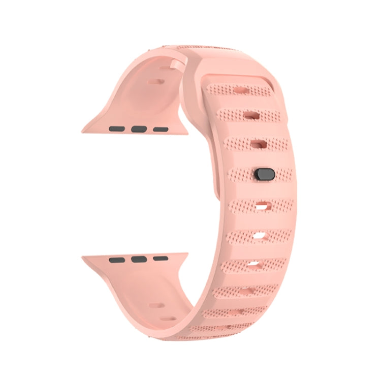 For Apple Watch Ultra 49mm Dot Texture Fluororubber Watch Band(Nebula Pink) - Watch Bands by PMC TechLife | Online Shopping South Africa | PMC TechLife