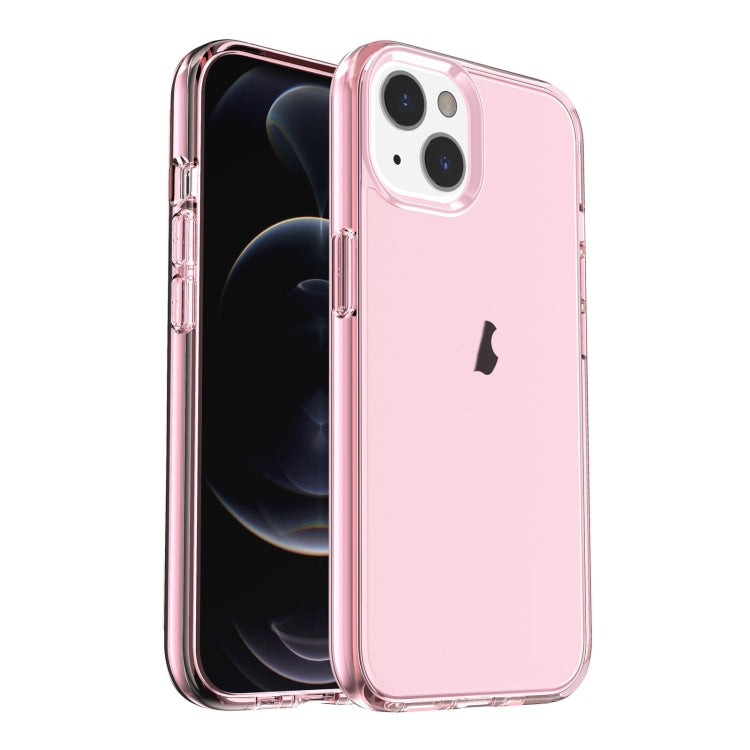 For iPhone 15 Shockproof Terminator Transparent Phone Case(Pink) - iPhone 15 Cases by PMC Jewellery | Online Shopping South Africa | PMC Jewellery