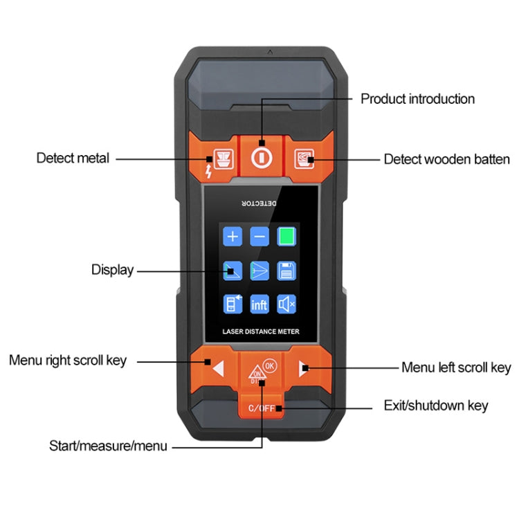 GVDA GD210DG Handheld Green Light Metal Detector - Metal Detector by GVDA | Online Shopping South Africa | PMC Jewellery | Buy Now Pay Later Mobicred