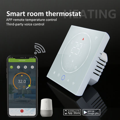 BHT-008GCLW 95-240V AC 5A Smart Home Boiler Heating LED Thermostat With WiFi(White) - Thermostat & Thermometer by PMC Jewellery | Online Shopping South Africa | PMC Jewellery