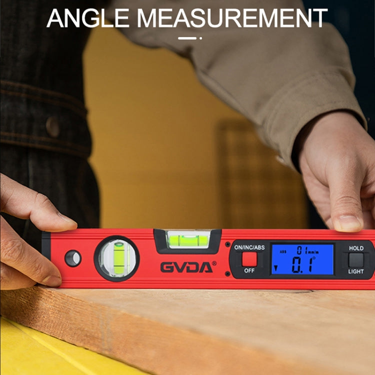 GVDA GD-H400M Digital Level 360 Measure Protractor Level Ruler(Red) - free shipping - PMC TechLife - Order now!