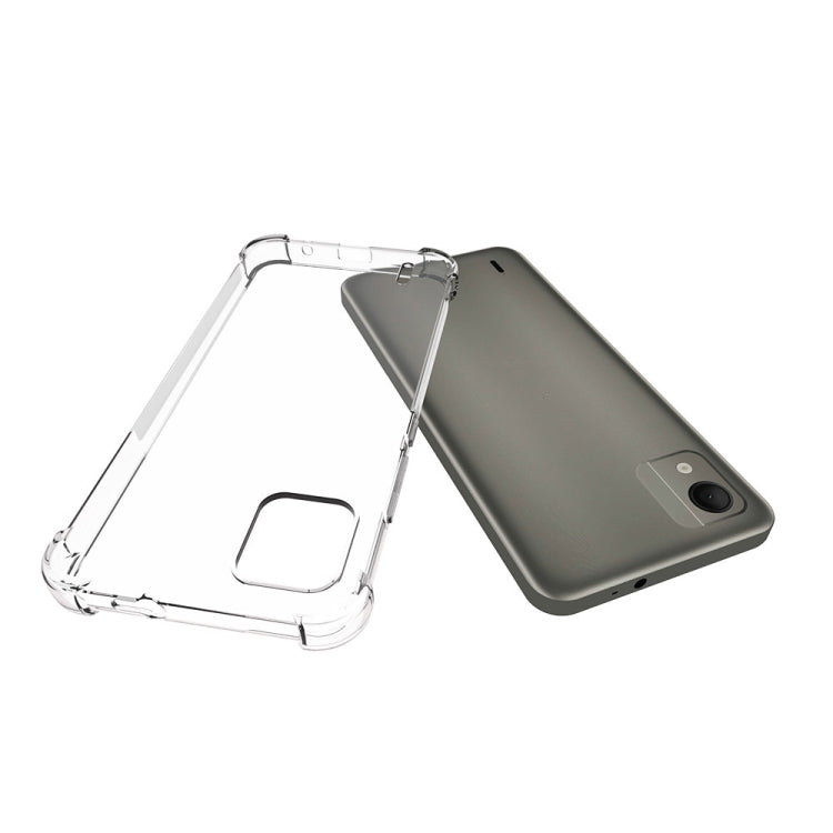 For Nokia C110 4G Shockproof Non-slip Thickening TPU Phone Case(Transparent) - Nokia Cases by PMC Jewellery | Online Shopping South Africa | PMC Jewellery