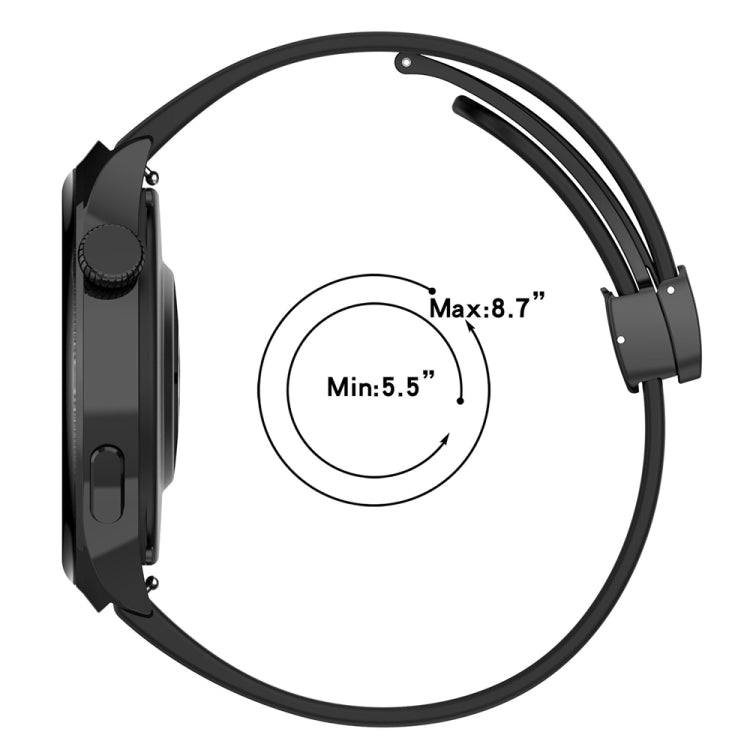 For Huawei Watch 4 / Watch 4 Pro Folding Buckle Silicone Watch Band(Space Grey) - Watch Bands by PMC TechLife | Online Shopping South Africa | PMC TechLife