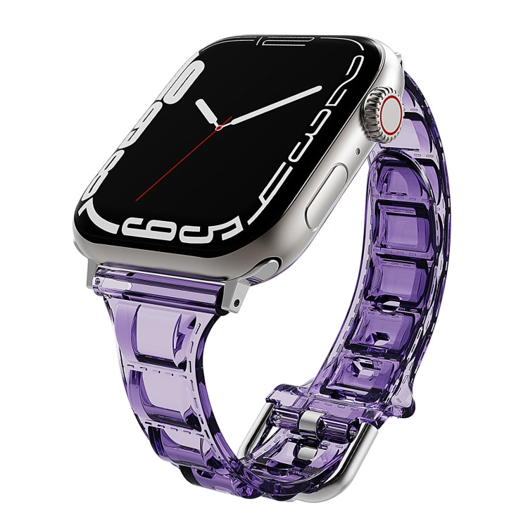 For Apple Watch 5 40mm Cube Airbag Clear TPU Watch Band(Pink) - Watch Bands by PMC TechLife | Online Shopping South Africa | PMC TechLife