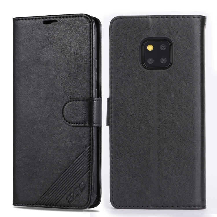 For Huawei Mate 20 Pro AZNS Sheepskin Texture Horizontal Flip Leather Case with Holder & Card Slots & Wallet(Black) - Huawei Cases by AZNS | Online Shopping South Africa | PMC Jewellery | Buy Now Pay Later Mobicred