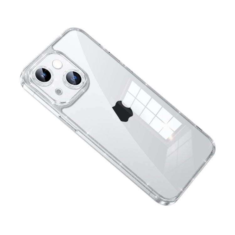 For iPhone 14 SULADA Glittery TPU + Tempered Glass Phone Case(Transparent) - iPhone 14 Cases by SULADA | Online Shopping South Africa | PMC TechLife