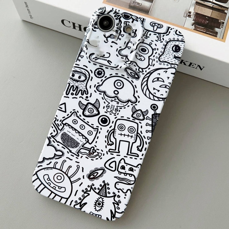 For iPhone SE 2022 / 2020 / 8 / 7 Painted Pattern Precise Hole PC Phone Case(Block Monster) - iPhone SE 2022 / 2020 / 8 / 7 Cases by PMC TechLife | Online Shopping South Africa | PMC TechLife