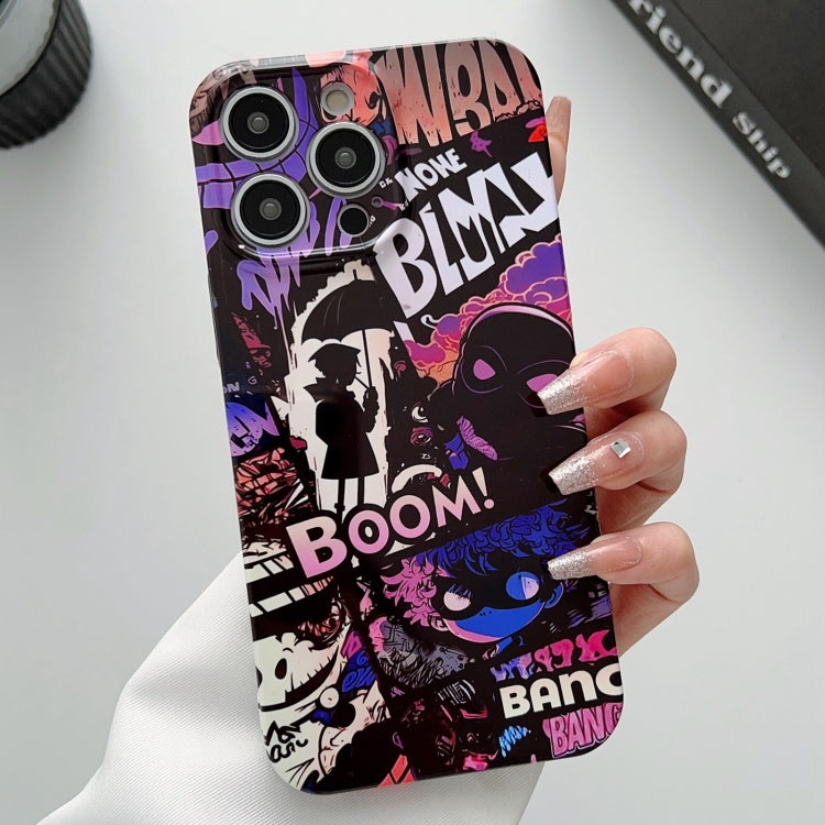 For iPhone 13 Pro Max Painted Pattern Precise Hole PC Phone Case(Comics Umbrella Boy) - free shipping - PMC TechLife - Order now!