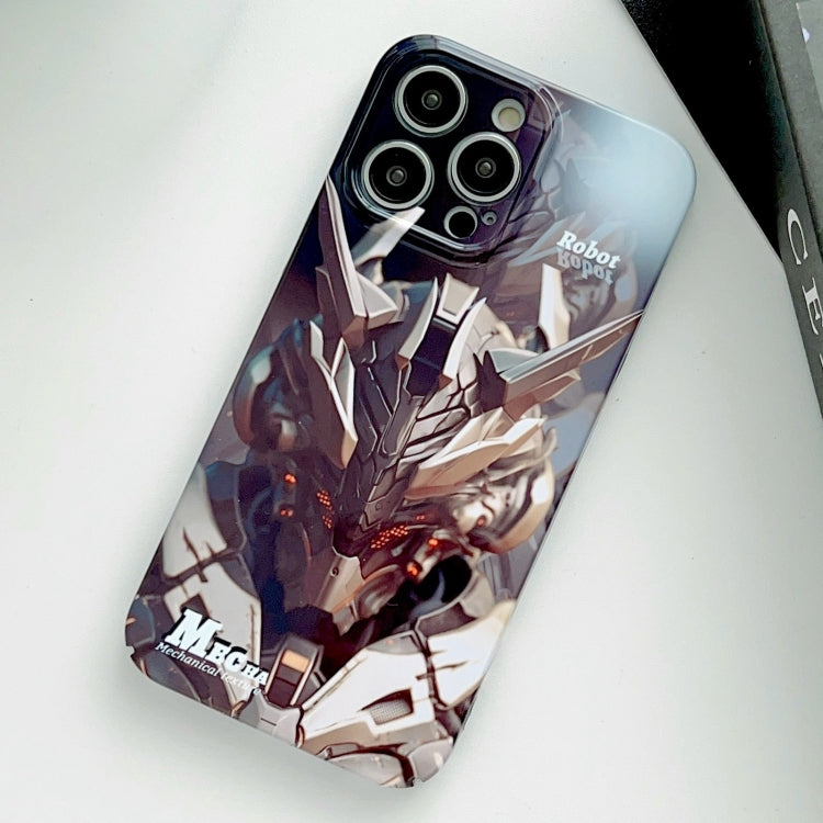 For iPhone 13 Pro Painted Pattern Precise Hole PC Phone Case(Golden Robot) - iPhone 13 Pro Cases by PMC TechLife | Online Shopping South Africa | PMC TechLife