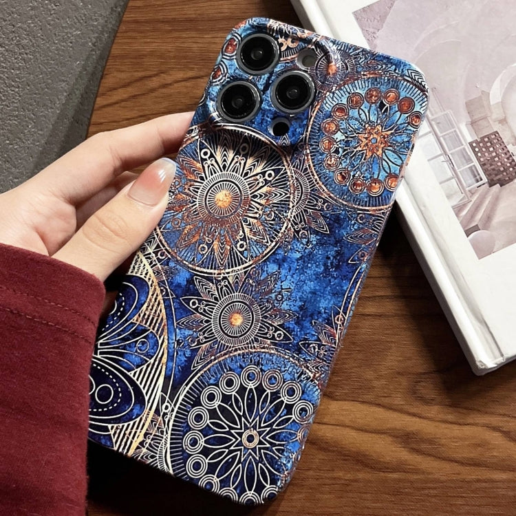 For iPhone 11 Pro Painted Pattern Precise Hole PC Phone Case(Abstract Flower) - iPhone 11 Pro Cases by PMC TechLife | Online Shopping South Africa | PMC TechLife