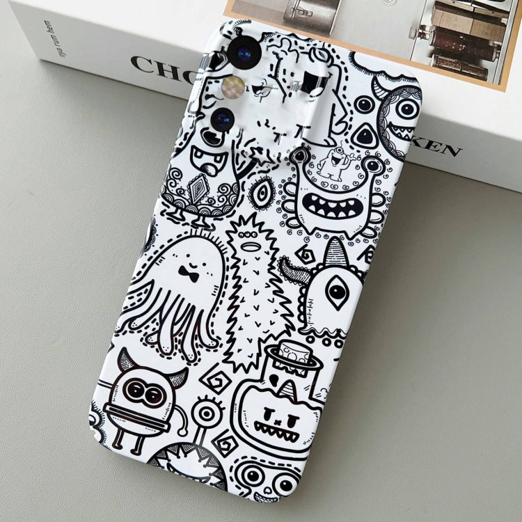 For iPhone X / XS Painted Pattern Precise Hole PC Phone Case(Bottle Monster) - free shipping - PMC TechLife - Order now!