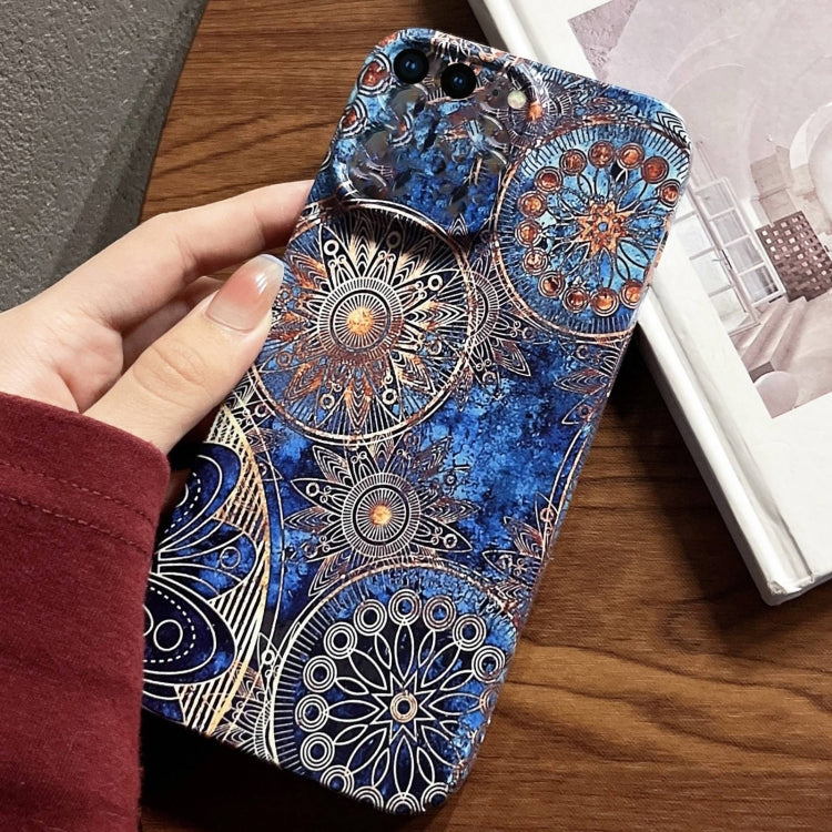 For iPhone 8 Plus / 7 Plus Painted Pattern Precise Hole PC Phone Case(Abstract Flower) - More iPhone Cases by PMC TechLife | Online Shopping South Africa | PMC TechLife