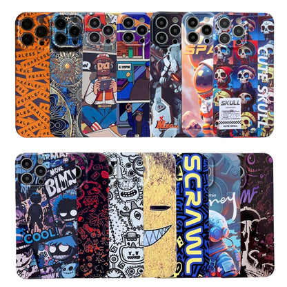 For iPhone 11 Pro Max Painted Pattern Precise Hole PC Phone Case(Working Comics) - iPhone 11 Pro Max Cases by PMC Jewellery | Online Shopping South Africa | PMC Jewellery