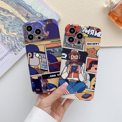 For iPhone 11 Pro Painted Pattern Precise Hole PC Phone Case(Golden Robot) - iPhone 11 Pro Cases by PMC Jewellery | Online Shopping South Africa | PMC Jewellery