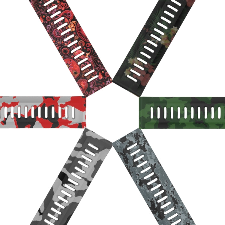 Compatible with Garmin Enduro 2 Camouflage Printed Silicone Watch Band(Black+Digital Camouflage) - free shipping - PMC TechLife - Order now!