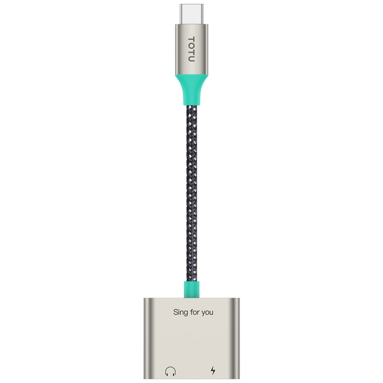 TOTU AD-6 USB-C/Type-C to Dual USB-C/Type-C Audio Adapter - Type-C Adapter by TOTUDESIGN | Online Shopping South Africa | PMC Jewellery