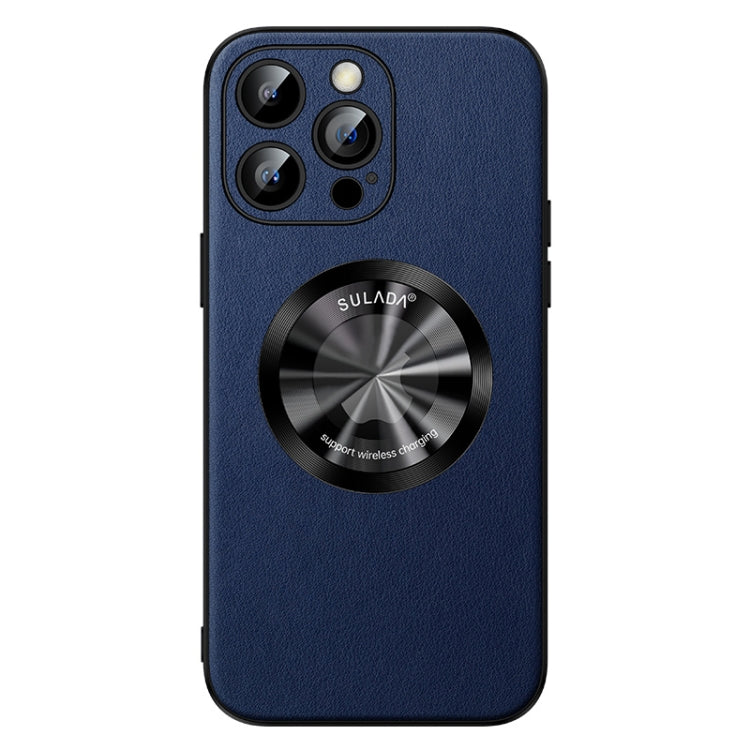 For iPhone 13 Pro Max SULADA Microfiber Leather MagSafe Magnetic Phone Case(Blue) - iPhone 13 Pro Max Cases by SULADA | Online Shopping South Africa | PMC TechLife | Buy Now Pay Later Mobicred