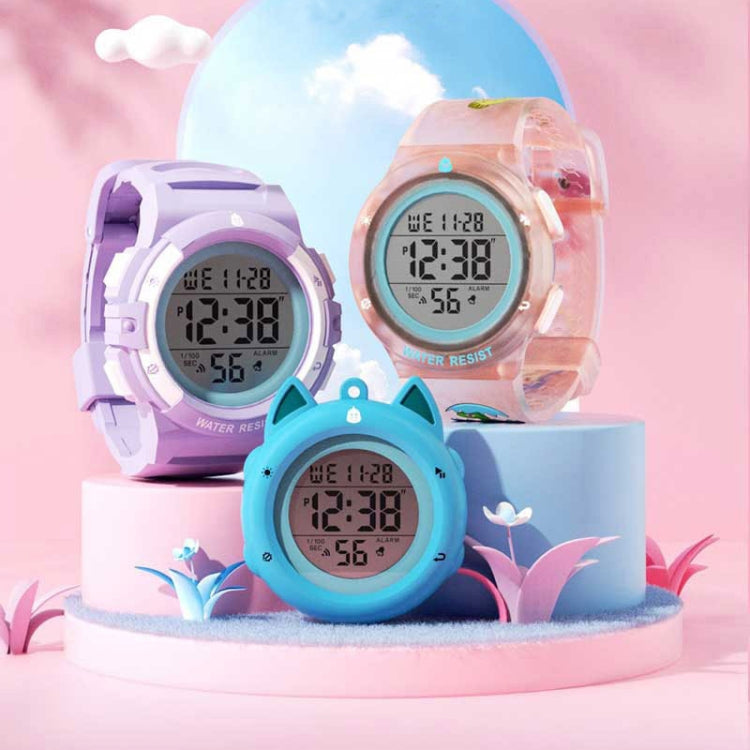 SPOVAN K01 Women Children LED Luminous Waterproof Electronic Sports Watch(Purple) - LED Digital Watches by SPOVAN | Online Shopping South Africa | PMC Jewellery | Buy Now Pay Later Mobicred