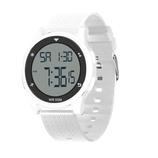 SPOVAN S100 Men Outdoor Multifunctional Waterproof Electronic Watch(White) - LED Digital Watches by SPOVAN | Online Shopping South Africa | PMC Jewellery