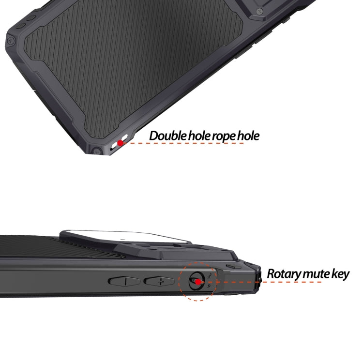 For iPhone 14 Pro Max LK MagSafe Shockproof Life Waterproof Dustproof Metal Phone Case(Black) - free shipping - PMC TechLife - Order now!