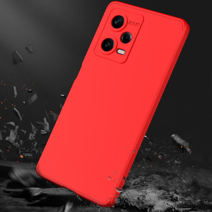 For Xiaomi Redmi Note 12 Pro 5G Global GKK Three Stage Splicing Full Coverage PC Phone Case(Red) - Note 12 Pro Cases by GKK | Online Shopping South Africa | PMC Jewellery