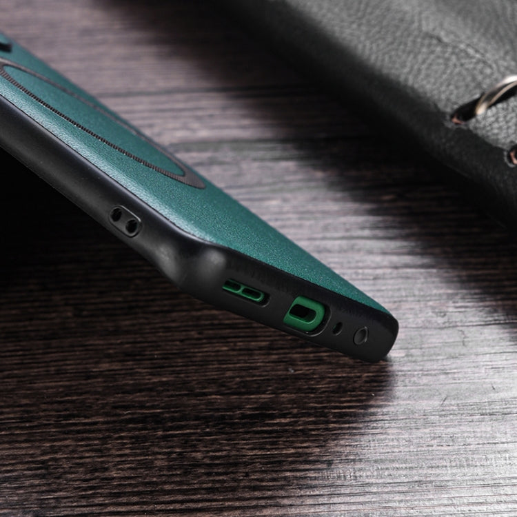For Samsung Galaxy A35 MagSafe Magnetic PU Phone Case(Black) - Galaxy Phone Cases by PMC TechLife | Online Shopping South Africa | PMC TechLife