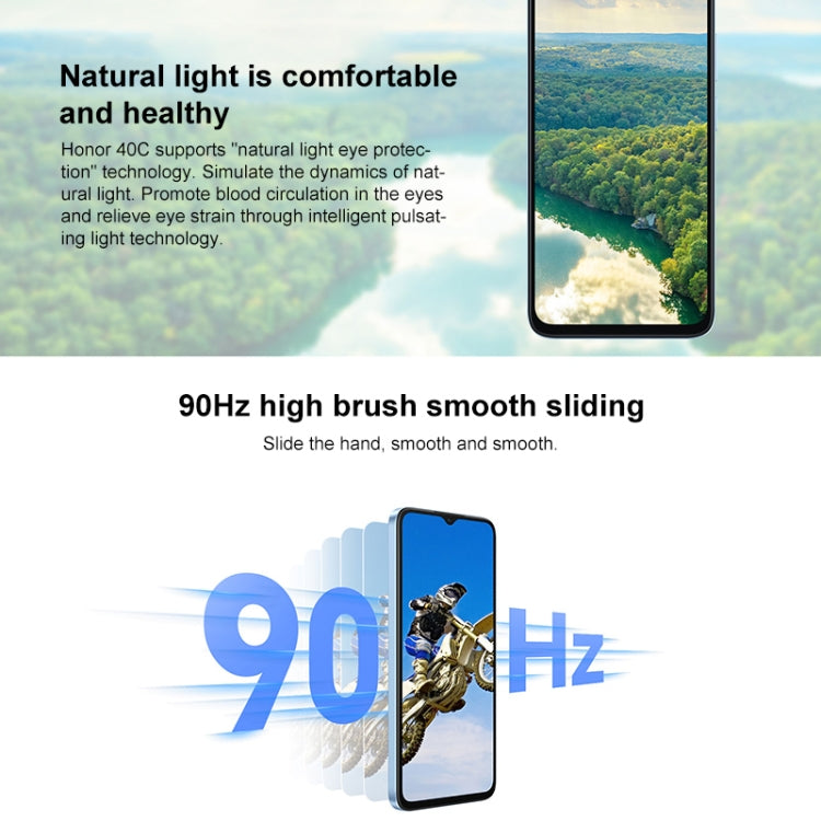 Honor Play 40C 5G, 6GB+128GB, 108MP Camera, 6.56 inch MagicOS 7.1 Snapdragon 480 Plus Octa Core up to 2.2GHz, Network: 5G, Not Support Google Play(Sky Blue) - Honor by Huawei | Online Shopping South Africa | PMC Jewellery