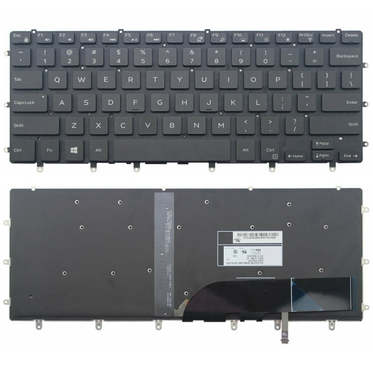 For Dell 5510 M5510 15-7558 7568 XPS 15-9550 US Version Laptop Keyboard(Black) - Dell Spare Parts by PMC Jewellery | Online Shopping South Africa | PMC Jewellery