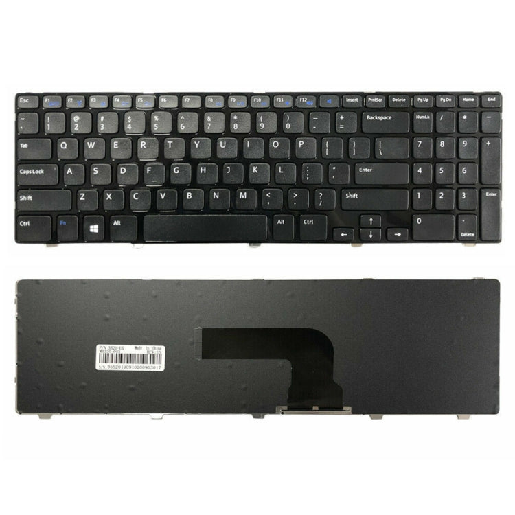 For Dell Inspiron 15 3521 3531 15R 5521 5537 US Version Laptop Keyboard(Black) - Dell Spare Parts by PMC TechLife | Online Shopping South Africa | PMC TechLife