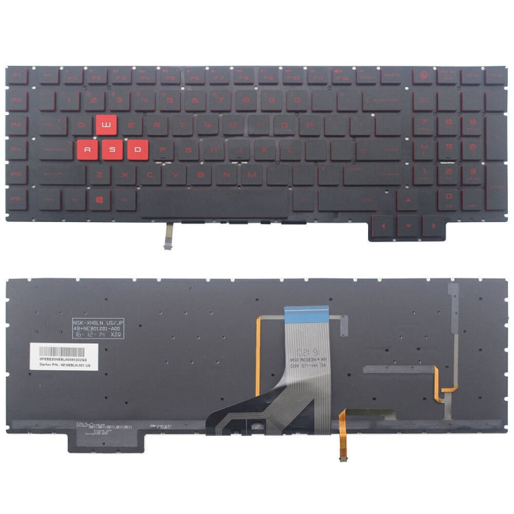 For HP Omen 17-AN / 17T-AN US Version Laptop Backlight Keyboard - HP Spare Parts by PMC Jewellery | Online Shopping South Africa | PMC Jewellery