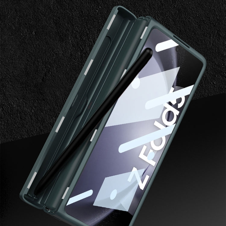 For Samsung Galaxy Z Fold5 GKK Integrated Magnetic Full Coverage Phone Flip Case with Pen Box(Silver) - Galaxy Z Fold5 Cases by GKK | Online Shopping South Africa | PMC TechLife | Buy Now Pay Later Mobicred