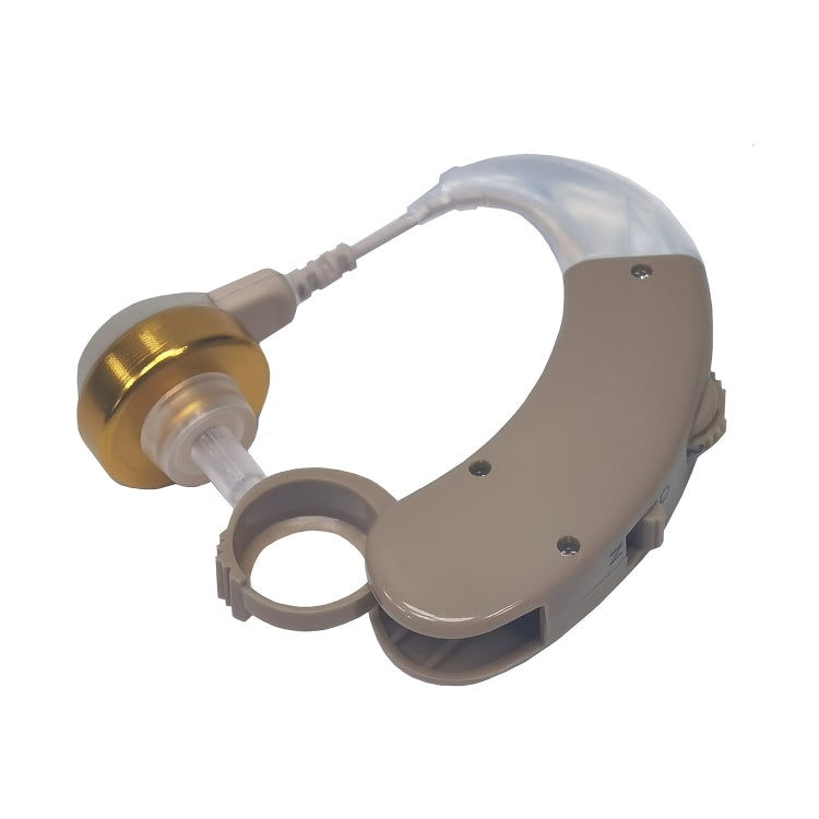 KAIXINWEI F-168 DC1.5V Earhook Hearing Aid Sound Amplifier(Khaki) - Hearing Aids by PMC Jewellery | Online Shopping South Africa | PMC Jewellery