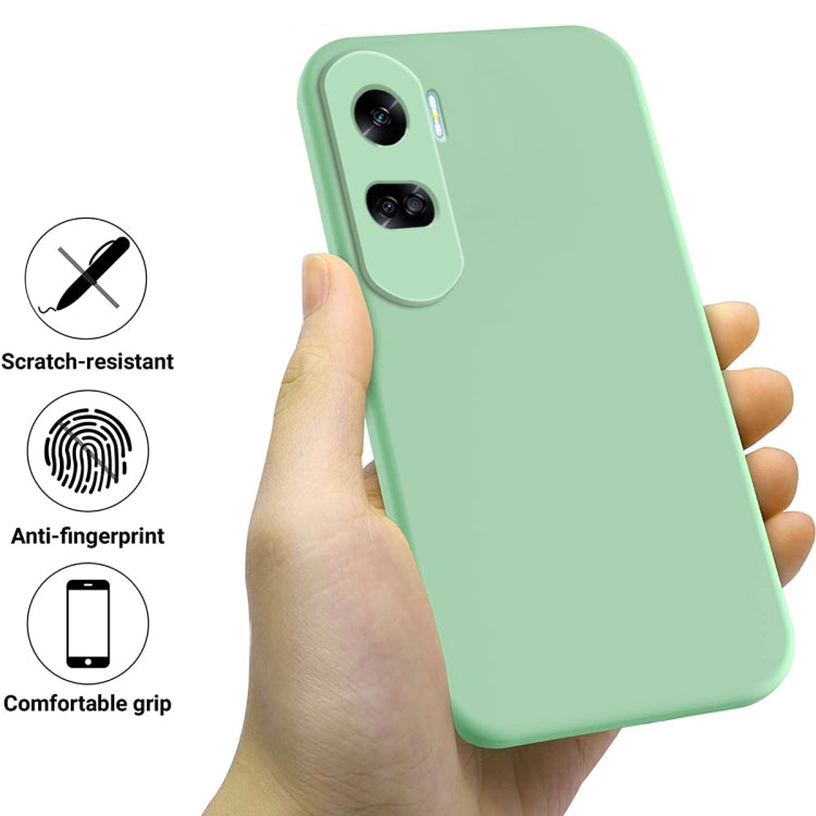 For Honor 90 Lite / X50i Solid Color Liquid Silicone Dropproof Full Coverage Phone Case(Green) - Honor Cases by PMC TechLife | Online Shopping South Africa | PMC TechLife | Buy Now Pay Later Mobicred