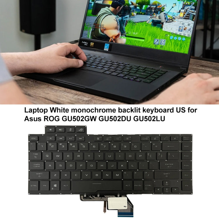 US Version Backlight Laptop Keyboard For Asus ROG GU502G GU502GV GU502GU(White Light) - Asus Spare Parts by PMC TechLife | Online Shopping South Africa | PMC TechLife