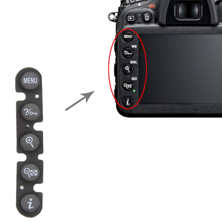 For Nikon D7000 Menu Button Cap - Others by PMC TechLife | Online Shopping South Africa | PMC TechLife