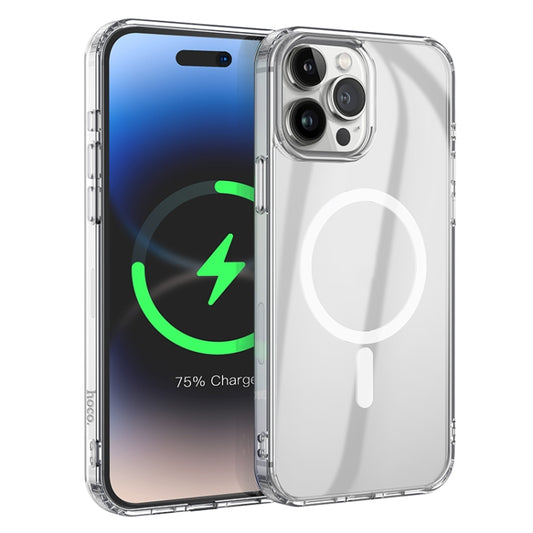 For iPhone 15 Pro Max hoco SagSafe Magnetic Series Airbag Shockproof Phone Case(Transparent) - iPhone 15 Pro Max Cases by hoco | Online Shopping South Africa | PMC Jewellery