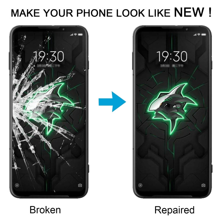 For Xiaomi Black Shark 3 Front Screen Outer Glass Lens with OCA Optically Clear Adhesive - free shipping - PMC TechLife - Order now!