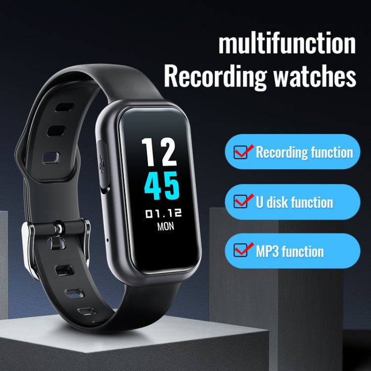 JNN S16 Smart HD Noise Reduction Bluetooth MP3 Voice Control Recording Bracelet, Memory:32GB - Smart Wristbands by JNN | Online Shopping South Africa | PMC Jewellery | Buy Now Pay Later Mobicred