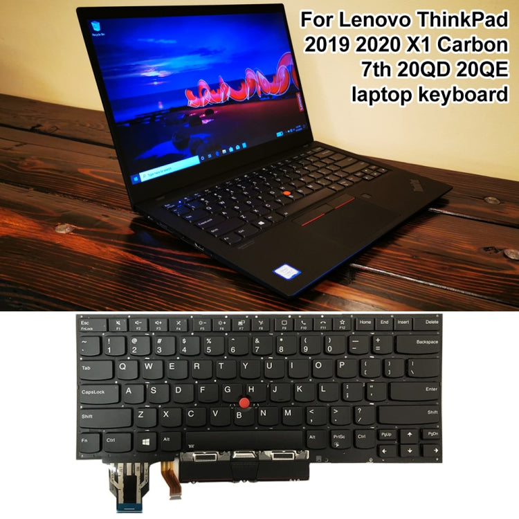 For Lenovo ThinkPad 2019 2020 X1 Carbon US Version Backlight Laptop Keyboard - Lenovo Spare Parts by PMC Jewellery | Online Shopping South Africa | PMC Jewellery