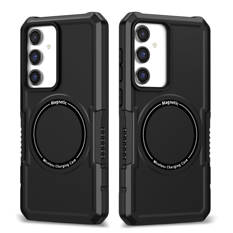 For Samsung Galaxy S23 FE MagSafe Shockproof Armor Phone Case(Black) - Galaxy S23 5G Cases by PMC TechLife | Online Shopping South Africa | PMC TechLife